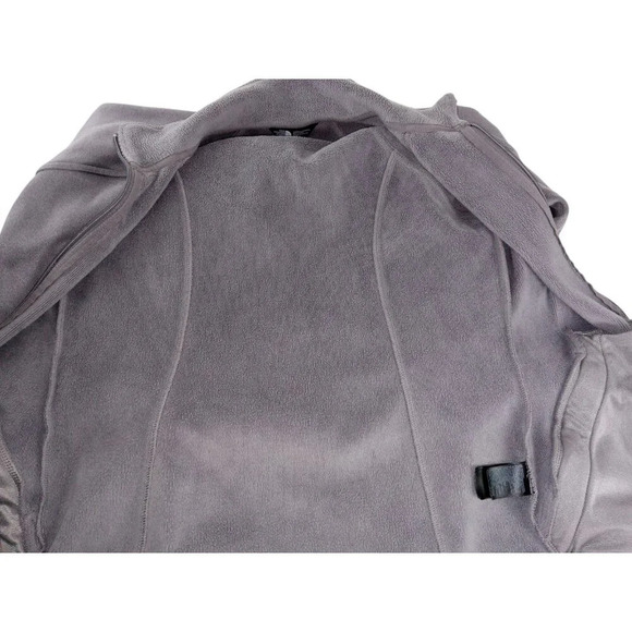 The North Face Womens Jacket Gray Fleece Full Zip Stretch Outdoor Size M - Picture 5 of 12